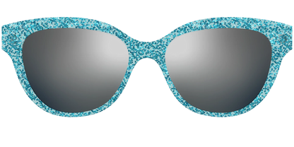 The Polarized Aquamarine Sparkle Sun Top