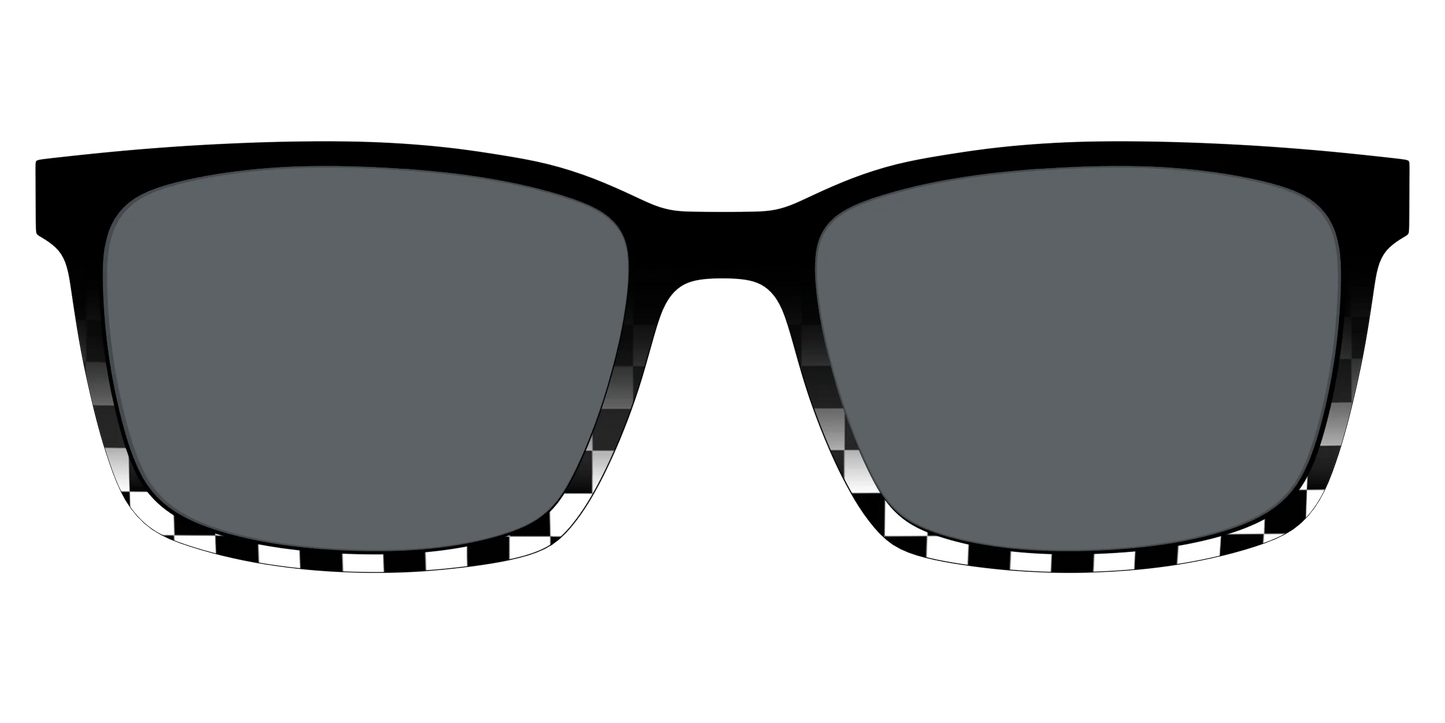 The Polarized Checkerboard Fade Sun Top