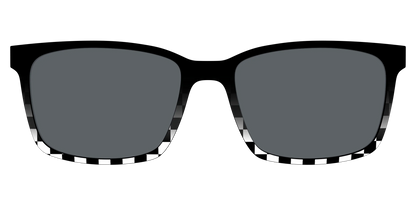 The Polarized Checkerboard Fade Sun Top