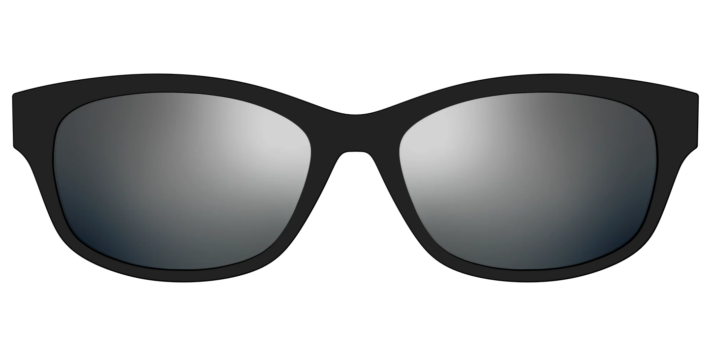 The Polarized Silver Reflective Sun Top