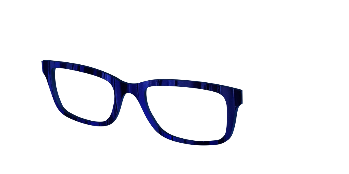 The Indigo Moire Stripes