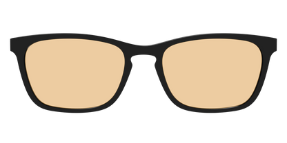 The Black With Umber Brown Lens