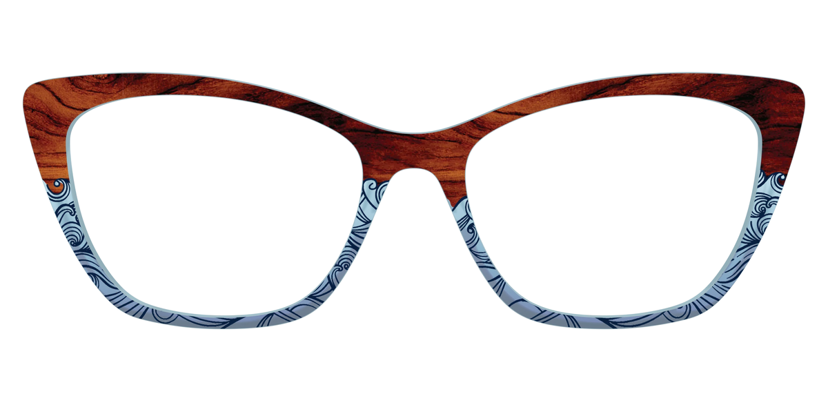 The Blue Wood Waves Crystal