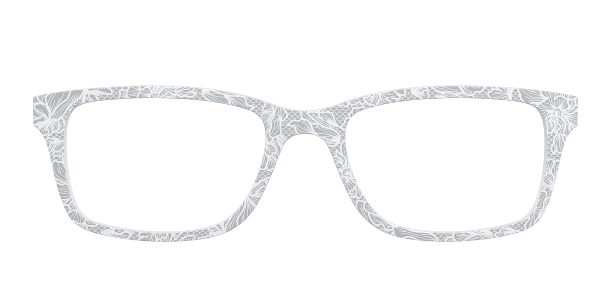 The Pale Gray Floral Lace