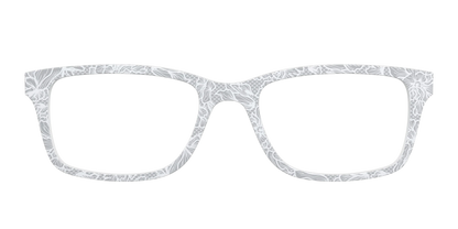 The Pale Gray Floral Lace