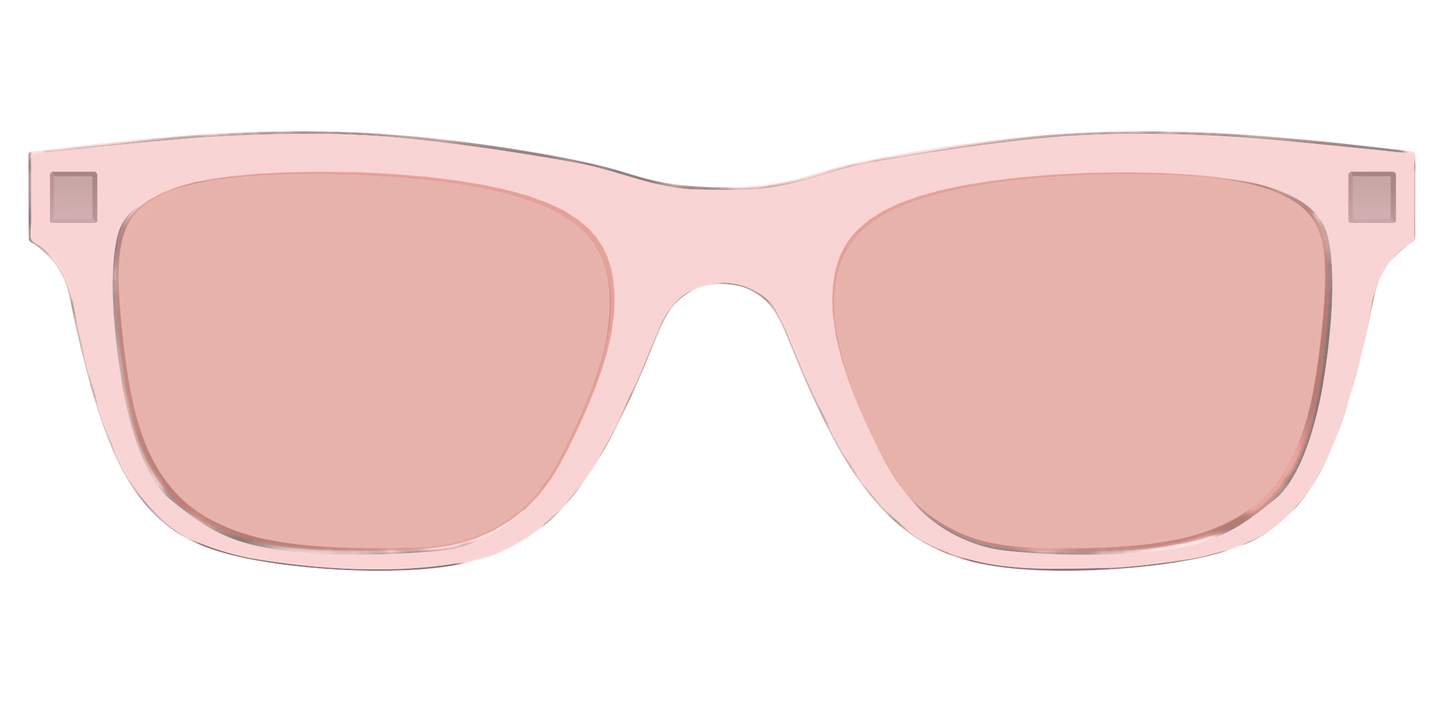 The Pink Crystal With Coral Pink Lens