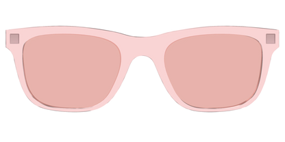 The Pink Crystal With Coral Pink Lens