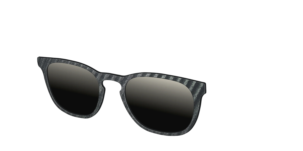 The Polarized Obsidian Stripe Sun Top