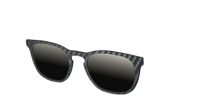 The Polarized Obsidian Stripe Sun Top