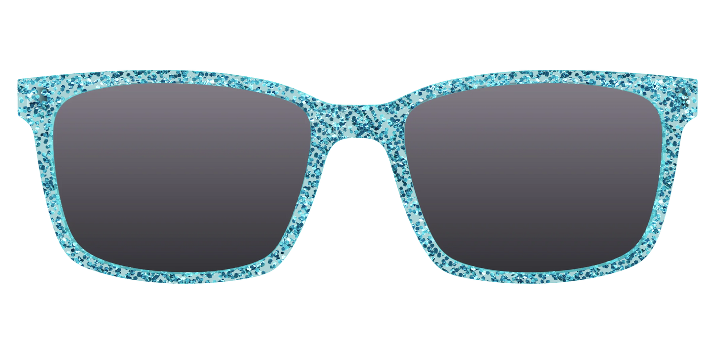 The Polarized Aquamarine Sparkle Sun Top