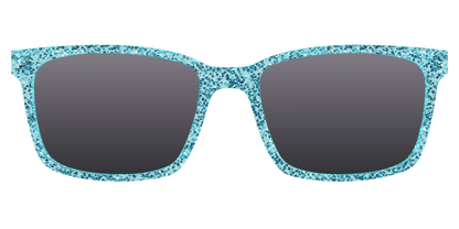 The Polarized Aquamarine Sparkle Sun Top