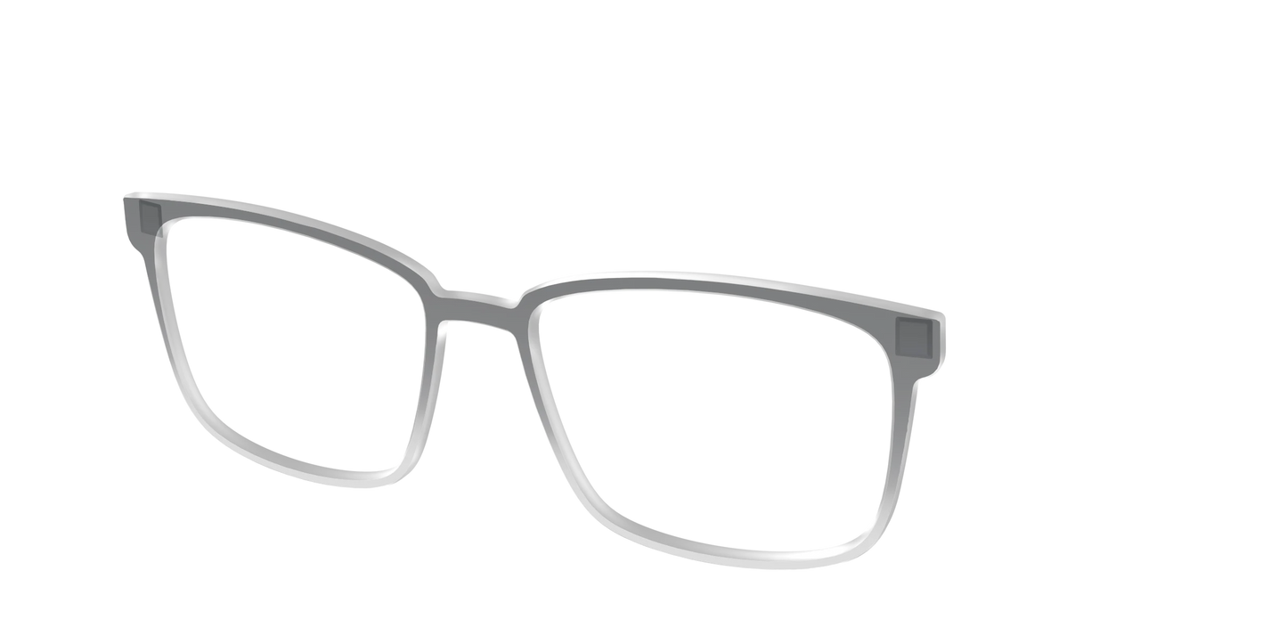 The Charcoal to Light Gray Gradient Crystal