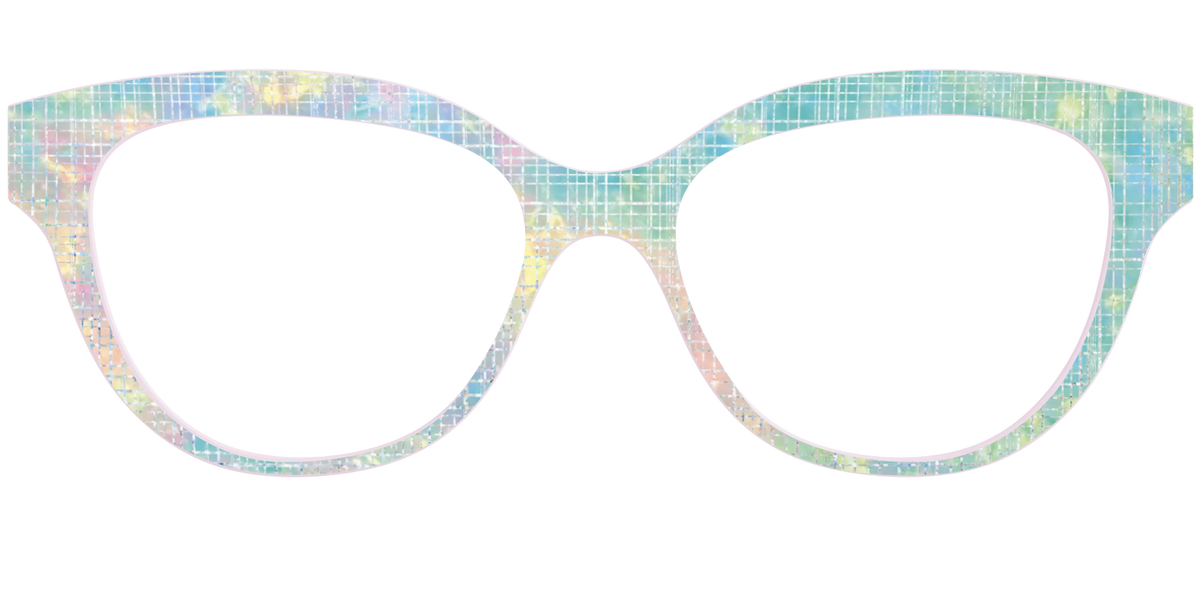 The Pastel Gradient with Holographic Hatching