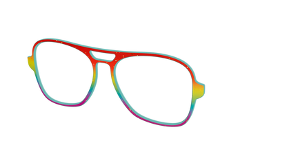 The Spectrum Gradient with Gold Flakes