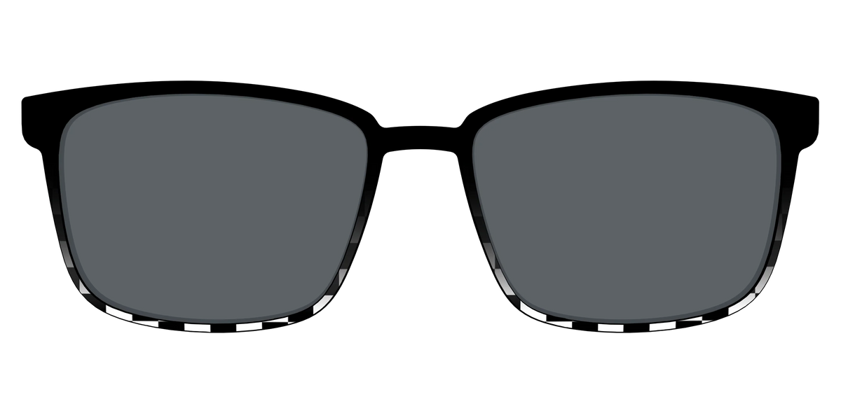 The Polarized Checkerboard Fade Sun Top