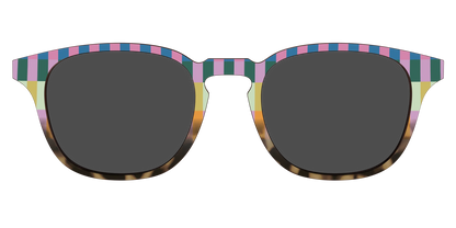 The Polarized Summer Stripes Tortoise Sun Top