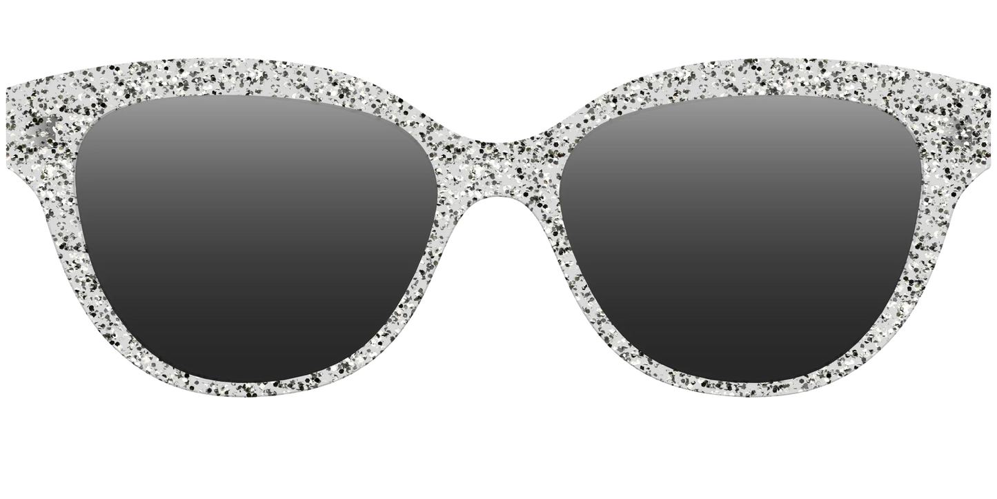 The Polarized Silver Sparkle Sun Top