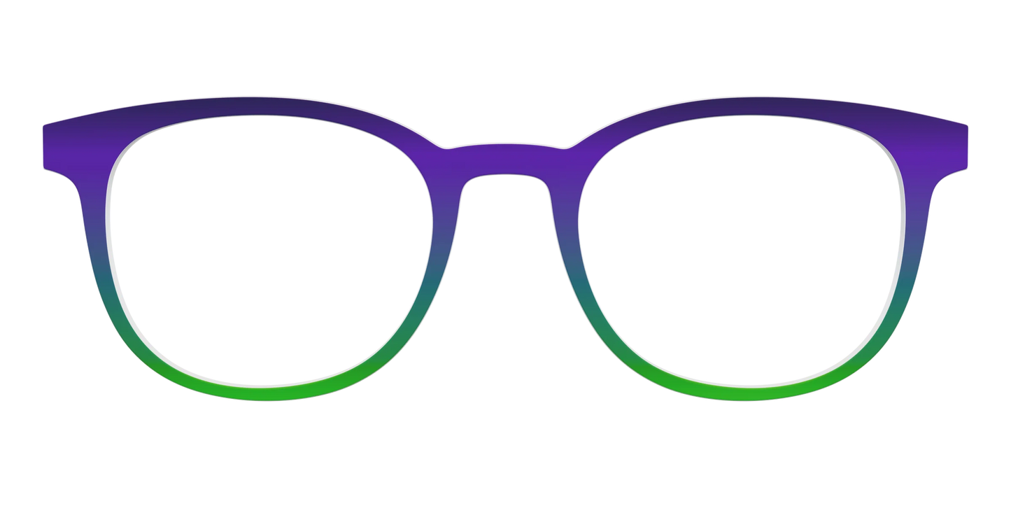 The Ultra Violet to Bright Green Gradient