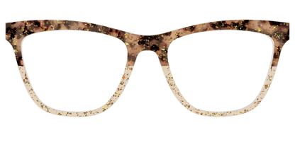 The Khaki Tortoise Crystal Split with Gold Flakes