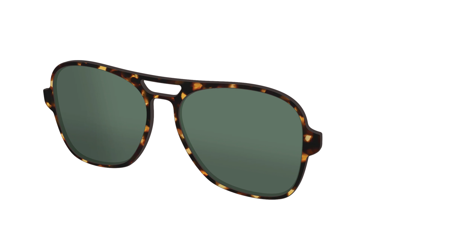 The Non-Polarized Green Tortoise Sun Top