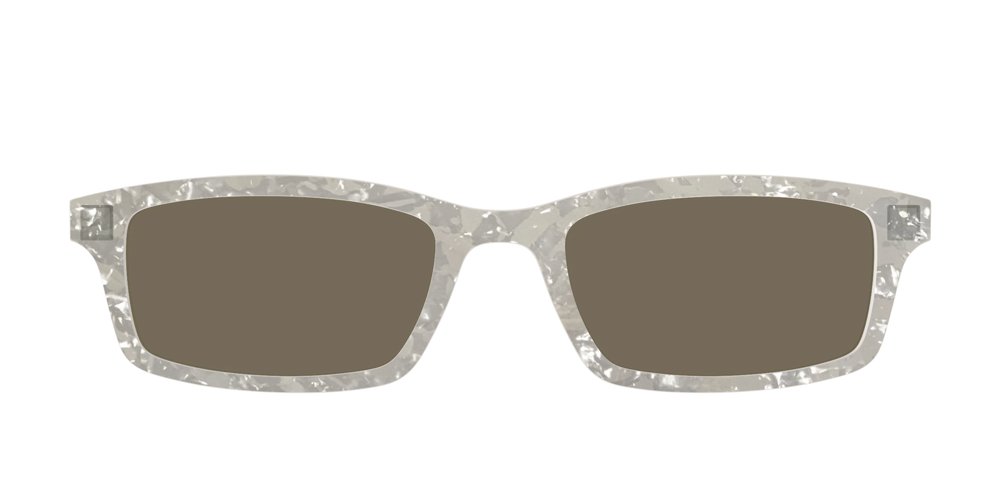 The Polarized White Quartz Pearl Sun Top
