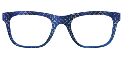 The Blue Shimmer with Silver Foil Anchors