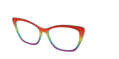The Spectrum Gradient with Gold Flakes
