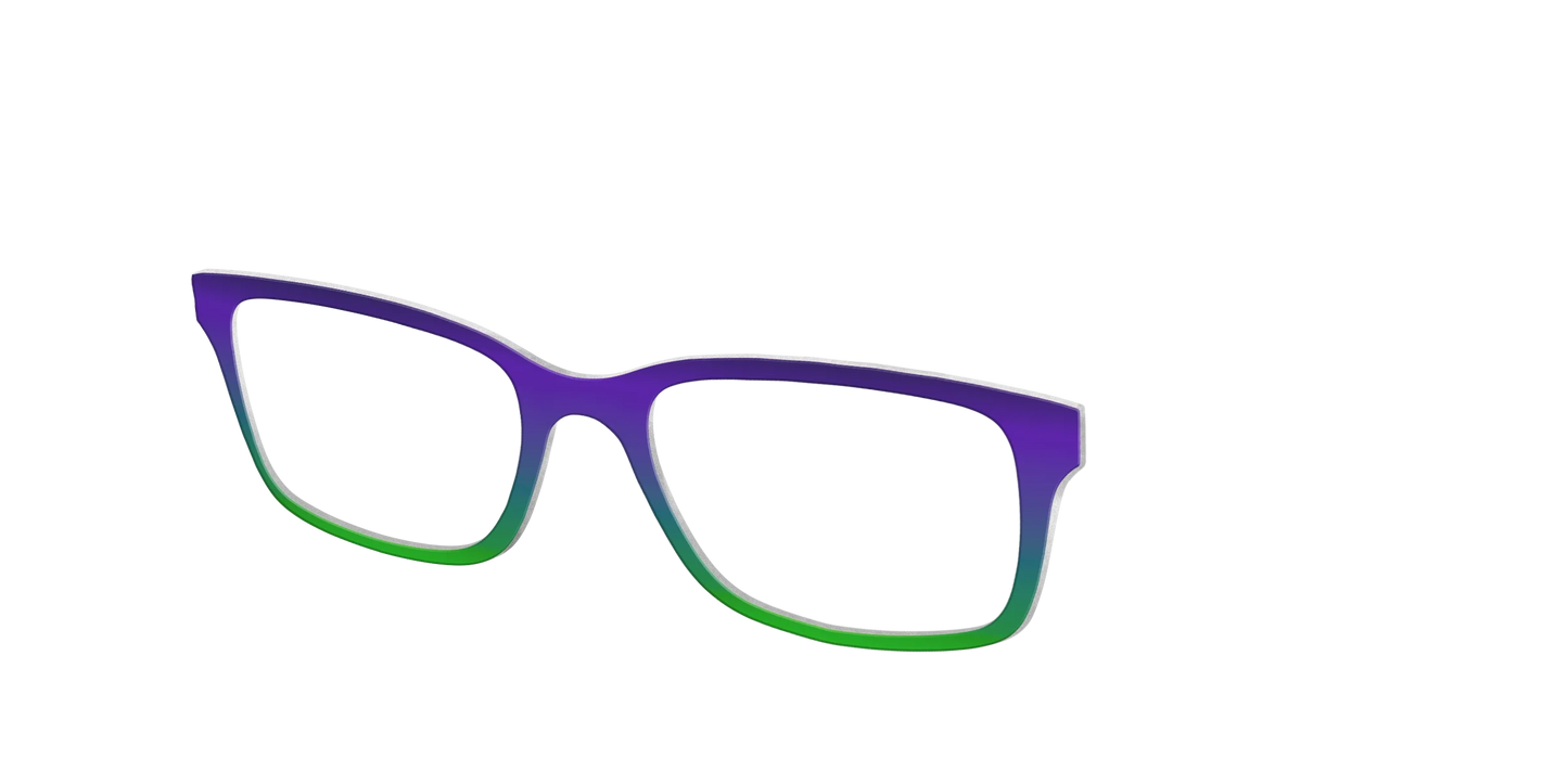 The Ultra Violet to Bright Green Gradient
