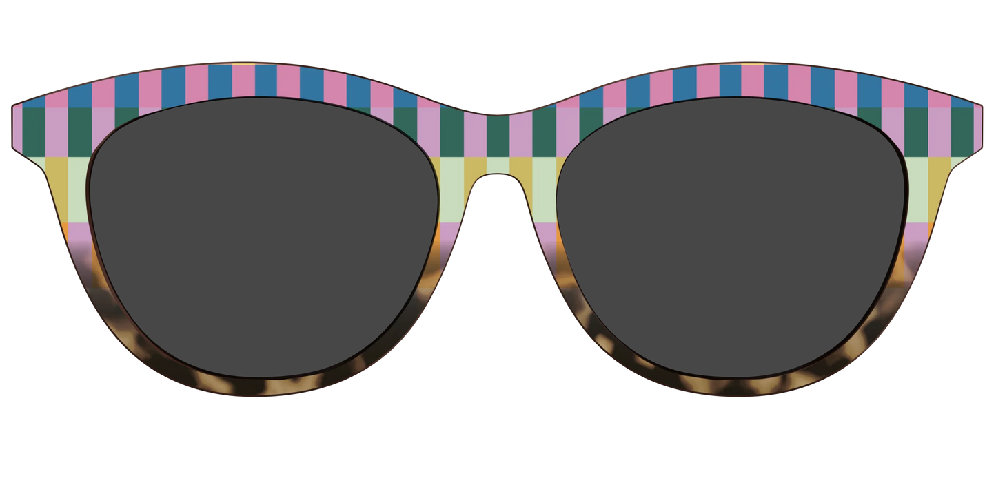 The Polarized Summer Stripes Tortoise Sun Top