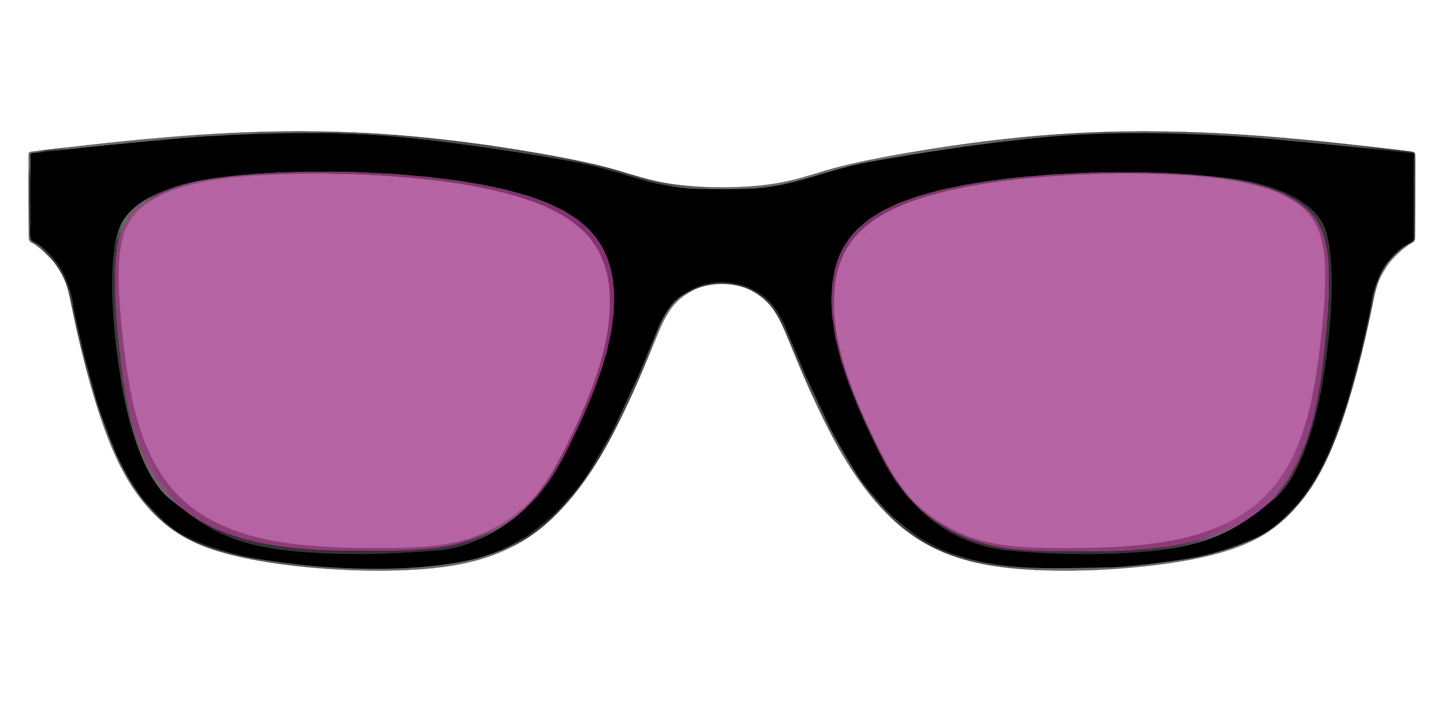 The Black with Violet Golf Lens