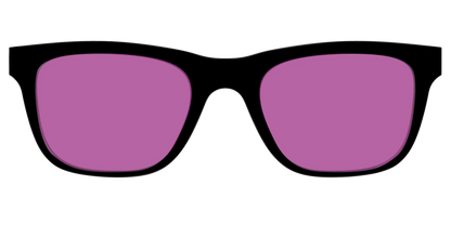 The Black with Violet Golf Lens