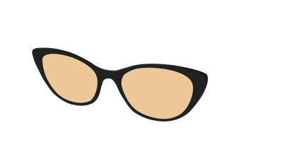 The Black With Umber Brown Lens
