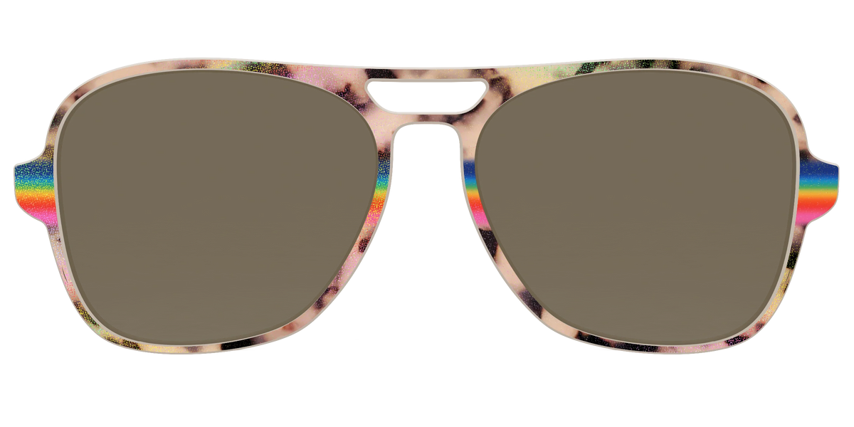 The Polarized Prism Split Tortoise Sun Top
