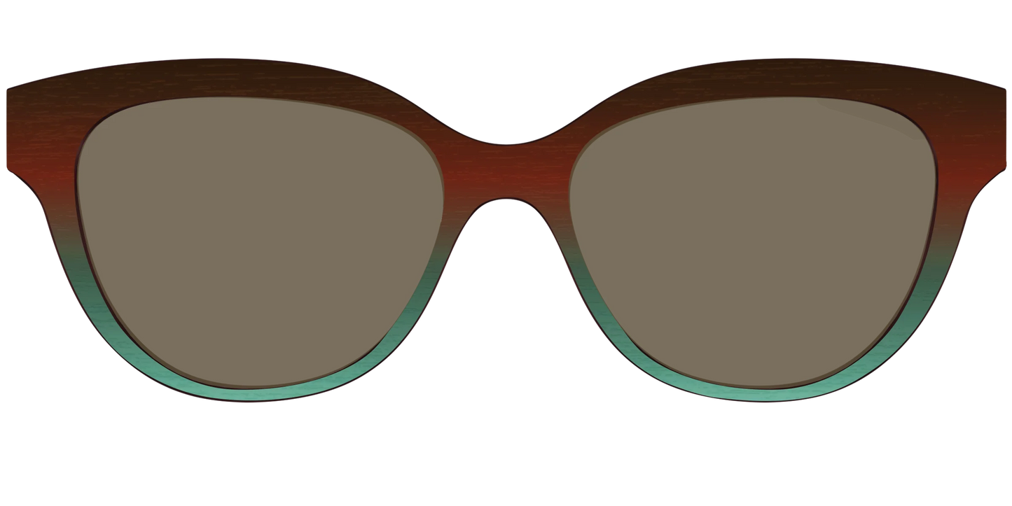 The Polarized Mahogany to Juniper Woodgrain Sun Top