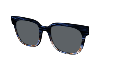 The Polarized Blue Horn Tortoise Sun Top