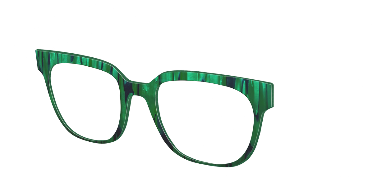 The Emerald Moire Stripes