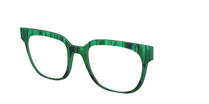 The Emerald Moire Stripes