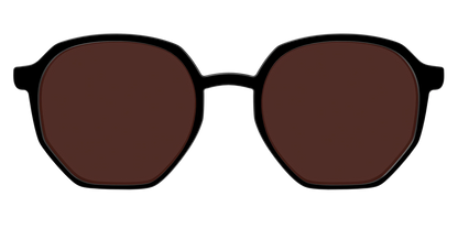 The Black with Brown Golf Lens