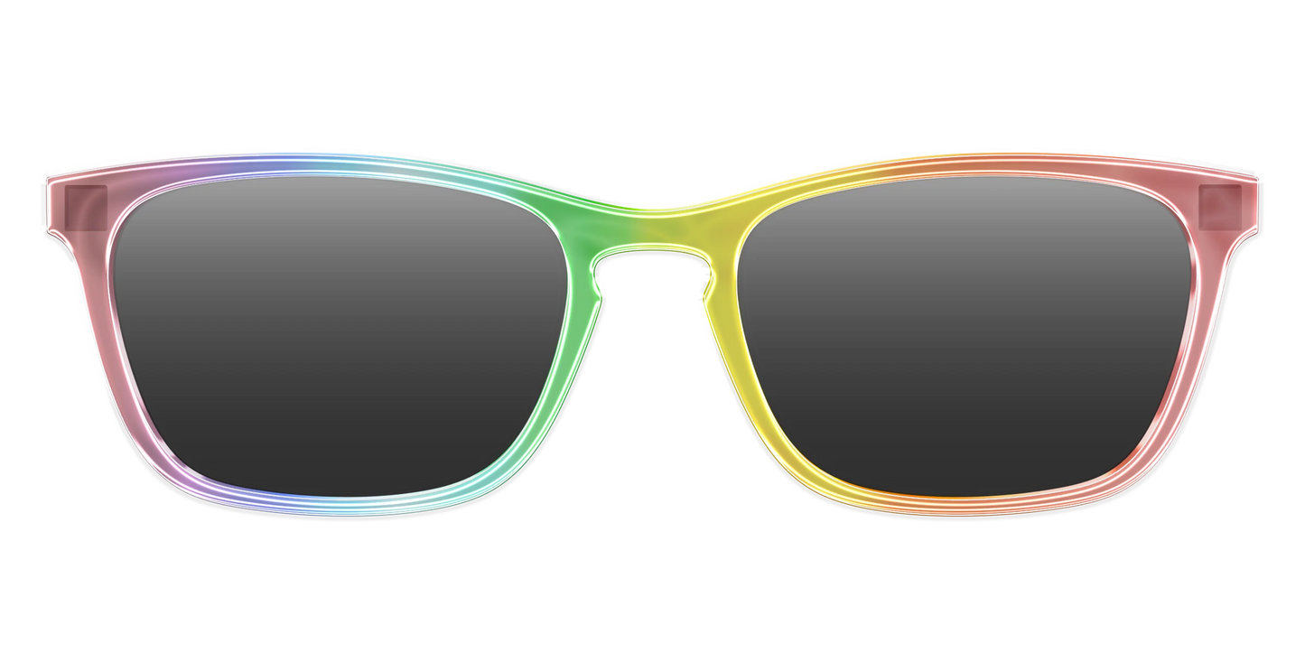 The Polarized Rainbow Gradient Sun Top