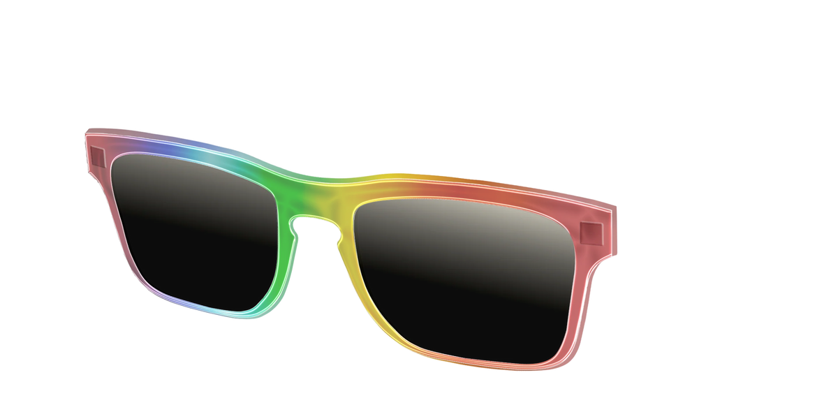 The Polarized Rainbow Gradient Sun Top