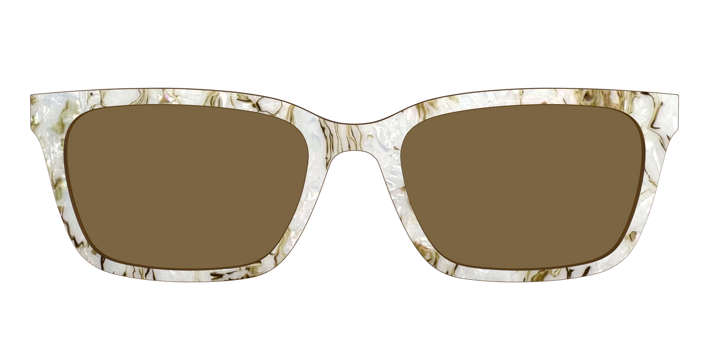 The Polarized Ivory Sand Pearl Shell Sun Top