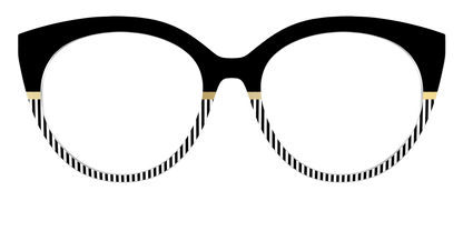 The Chic Stripes Crystal with Gold Foil
