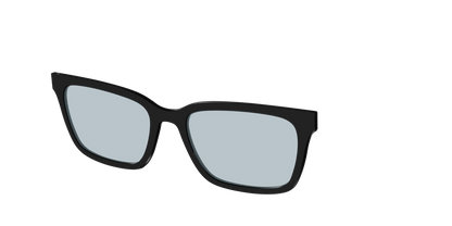 The Black With Slate Blue Lens