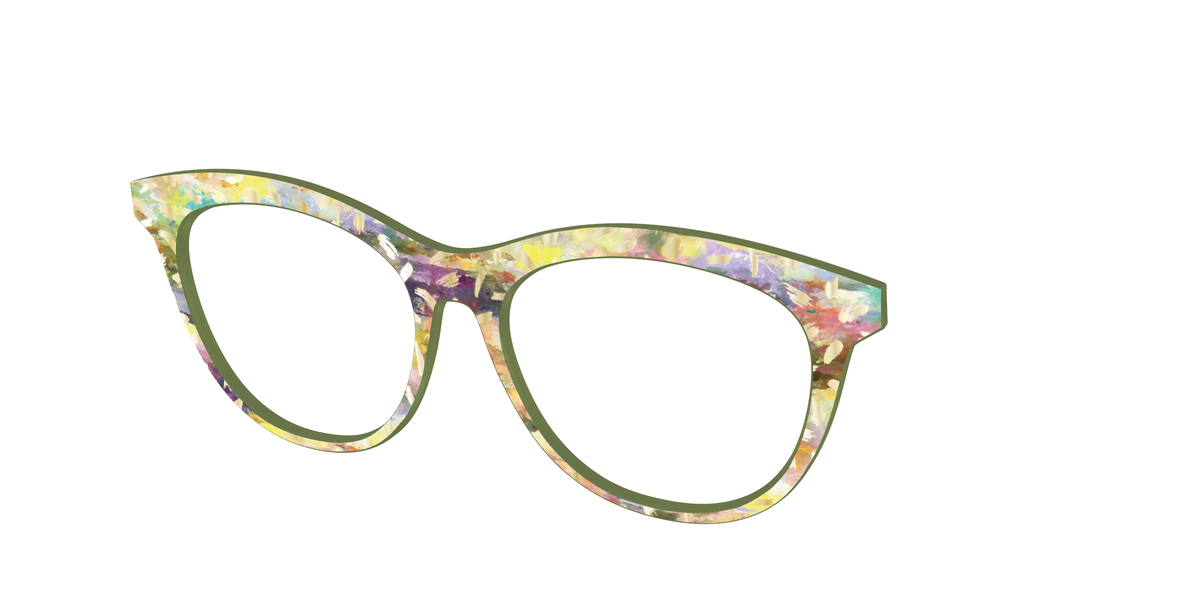 The Colorful Canvas with Gold Foil