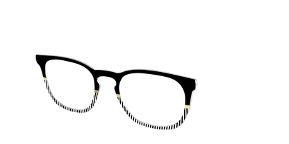 The Chic Stripes Crystal with Gold Foil