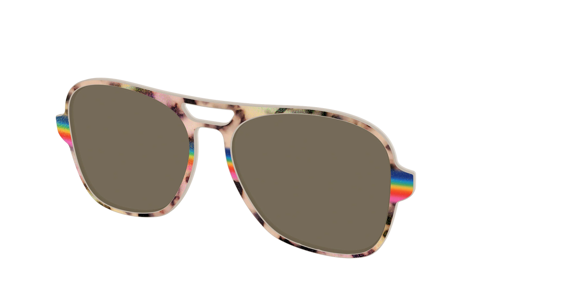 The Polarized Prism Split Tortoise Sun Top