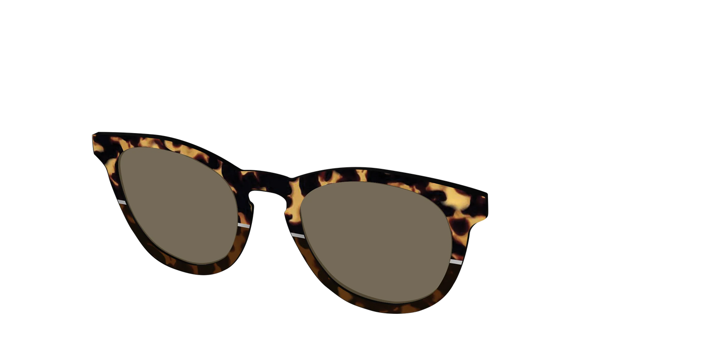 The Polarized Chic Tortoise Split Sun Top