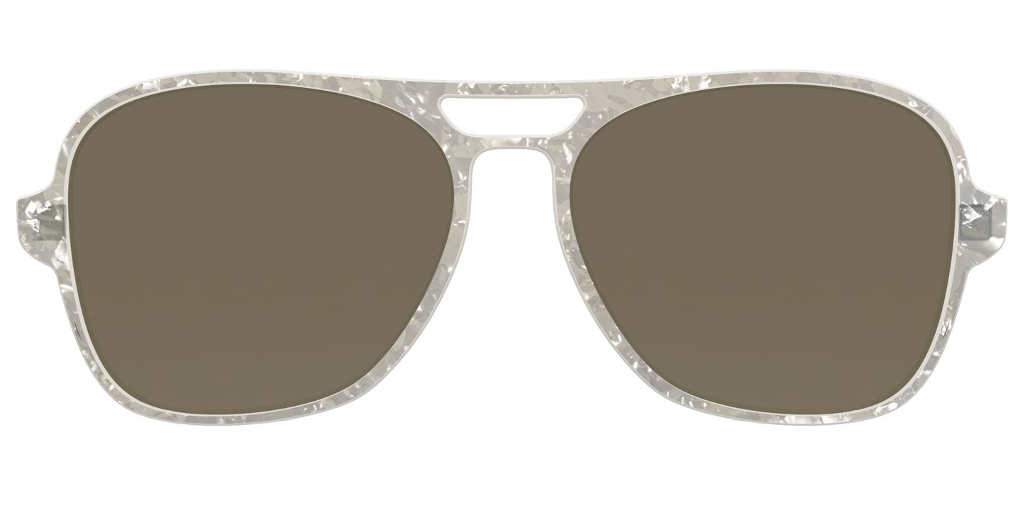 The Polarized White Quartz Pearl Sun Top