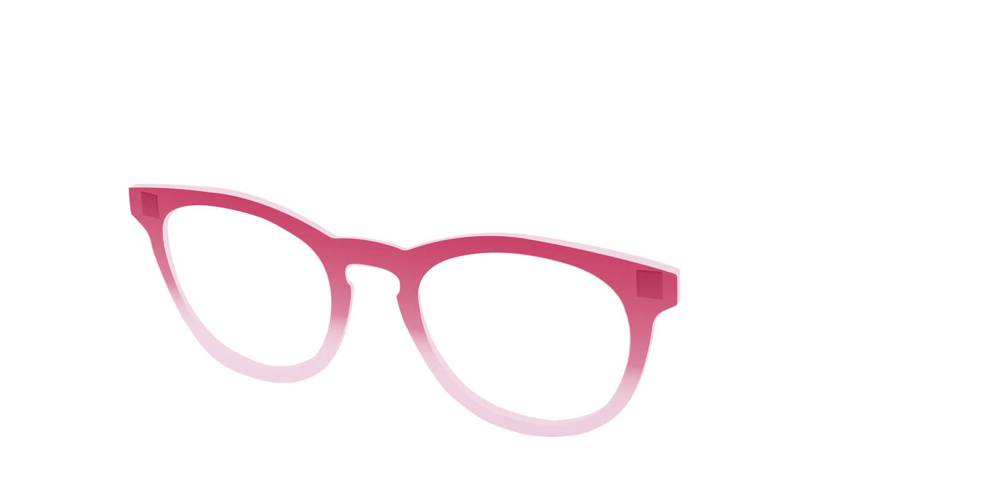 The Flamingo to Blush Gradient Crystal