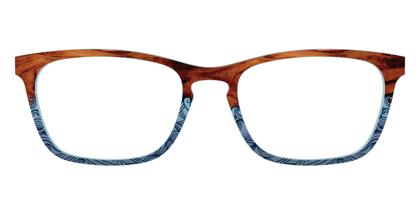 The Blue Wood Waves Crystal